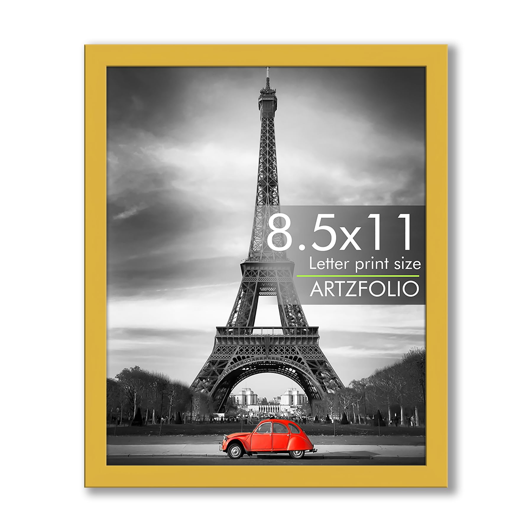 ArtzFolio Wall & Table Photo Frame D561 | Wall Photo Frame Collage for Living Room | Picture Frames Bedroom, Home & Office Decoration | Golden | Letter Size | 8.5x11 inch (22x28 cms)