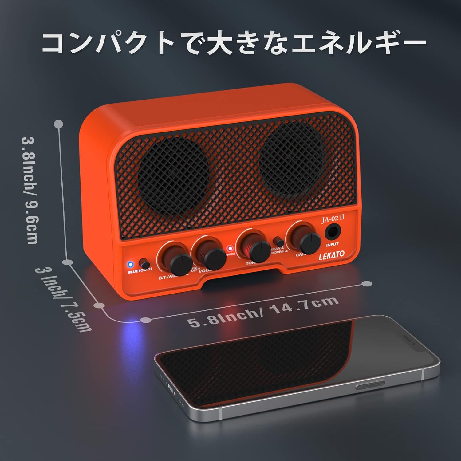 LEKATO ミニギター Amplifier JA-02 II ユーザーマニュアル