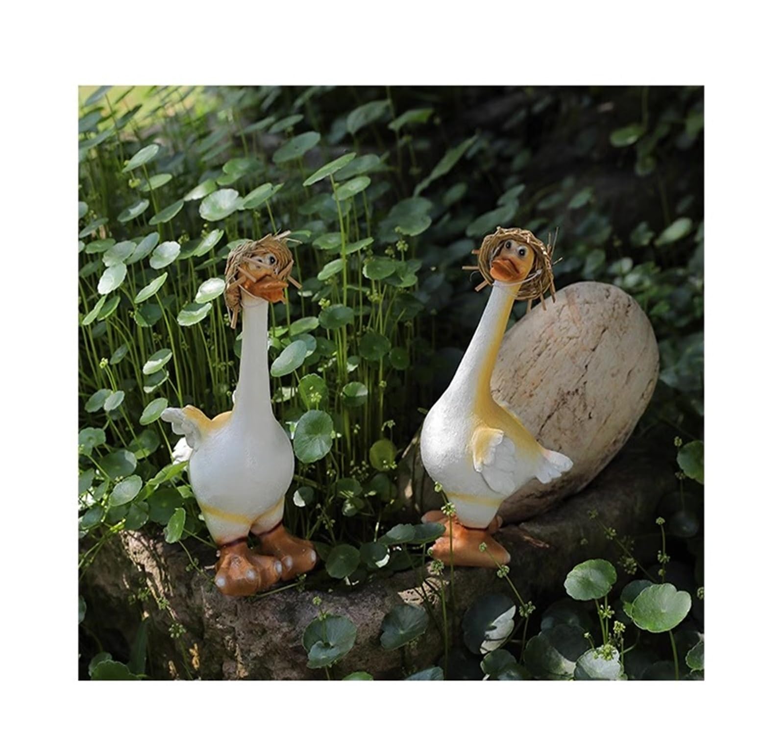 Arredo da giardino Statua da esterno Scultura giardino Anatra Animali personalizzati Artigianato Decorazione Ornamenti da esterno