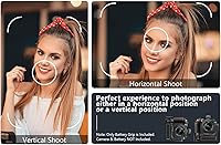 Vista 4 de Neewer Reemplazo de agarre de batería vertical profesional para cámara digital Nikon D3100/D3200/D3300/D5300 SLR, funciona con 1 o 2 baterías EN-EL14