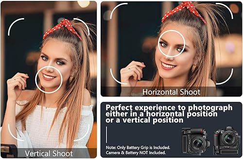 Miniatura 10 de Neewer Vertical Battery Grip for MB-D15 Works with EN-EL15 Battery or 6 Pieces AA Batteries for Nikon D7100 D7200 Digital SLR Camera