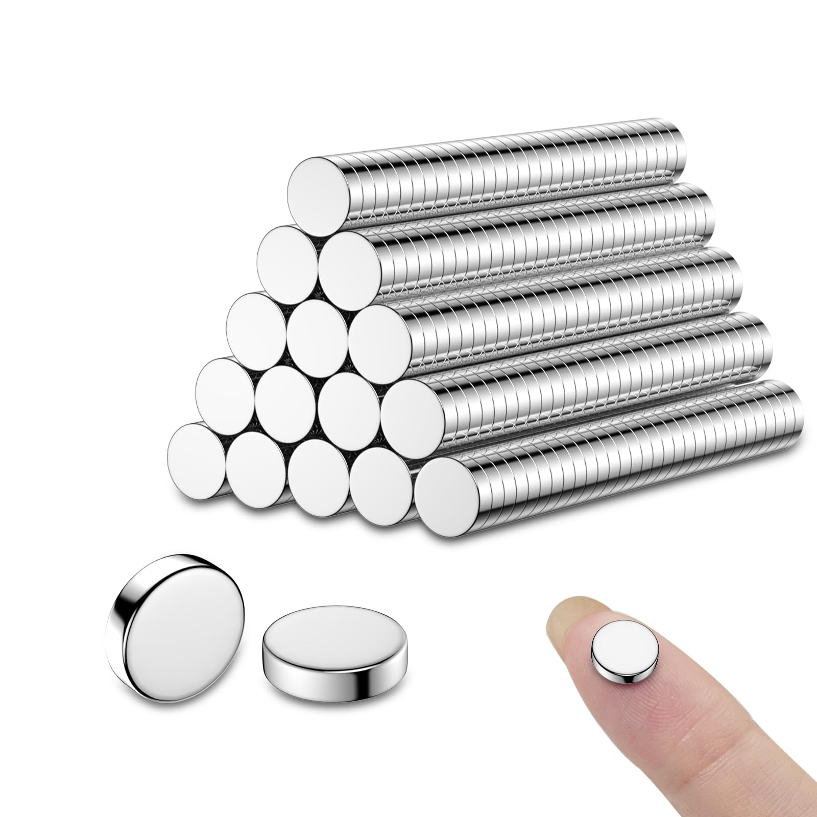 65 Pack 10×2mm Strong Magnets, Neodymium Magnet, Small Magnets for Crafts, Refrigerator, Whiteboard, DIY, Office, Door, 3D Printer — Amazon image 20