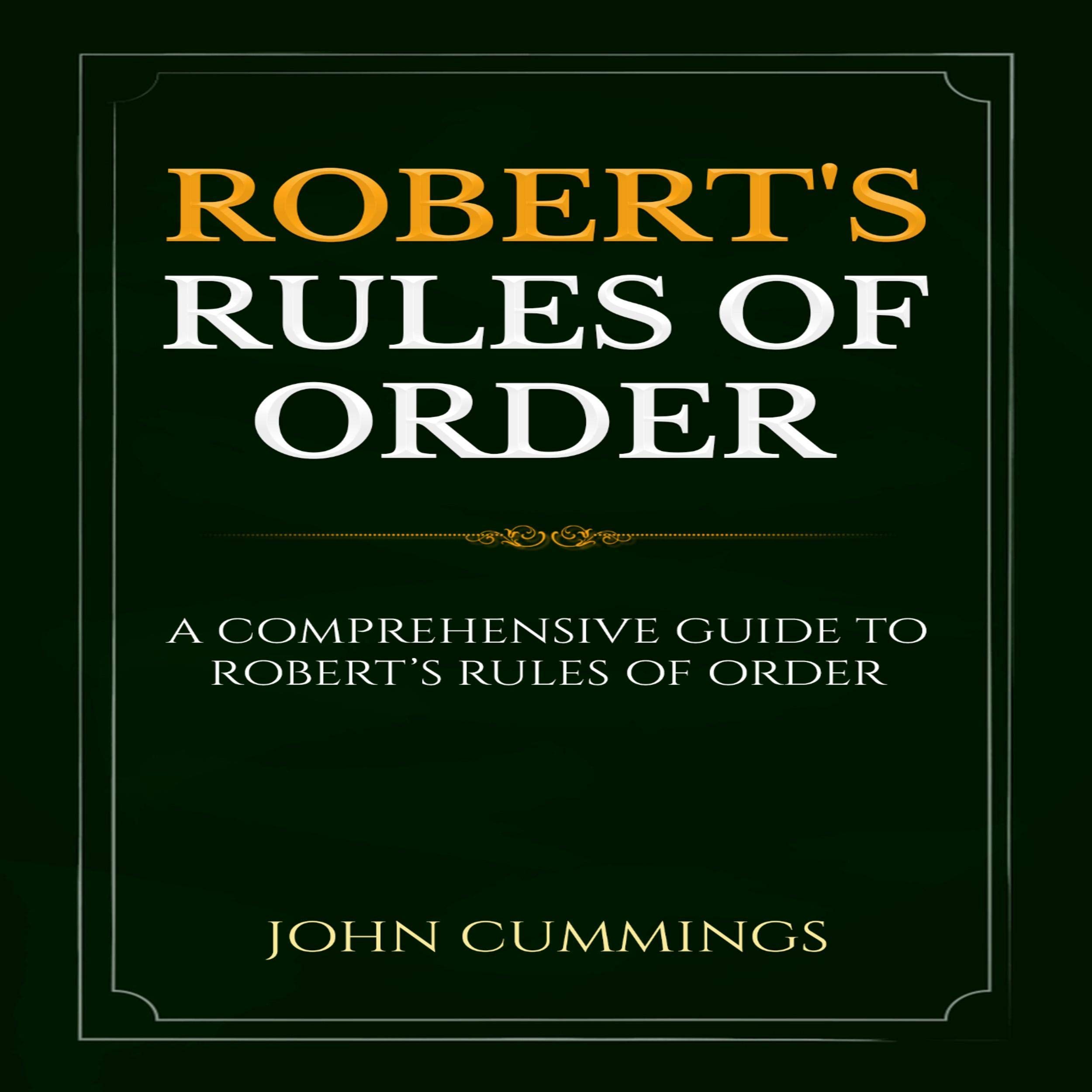 Robert’s Rules of Order