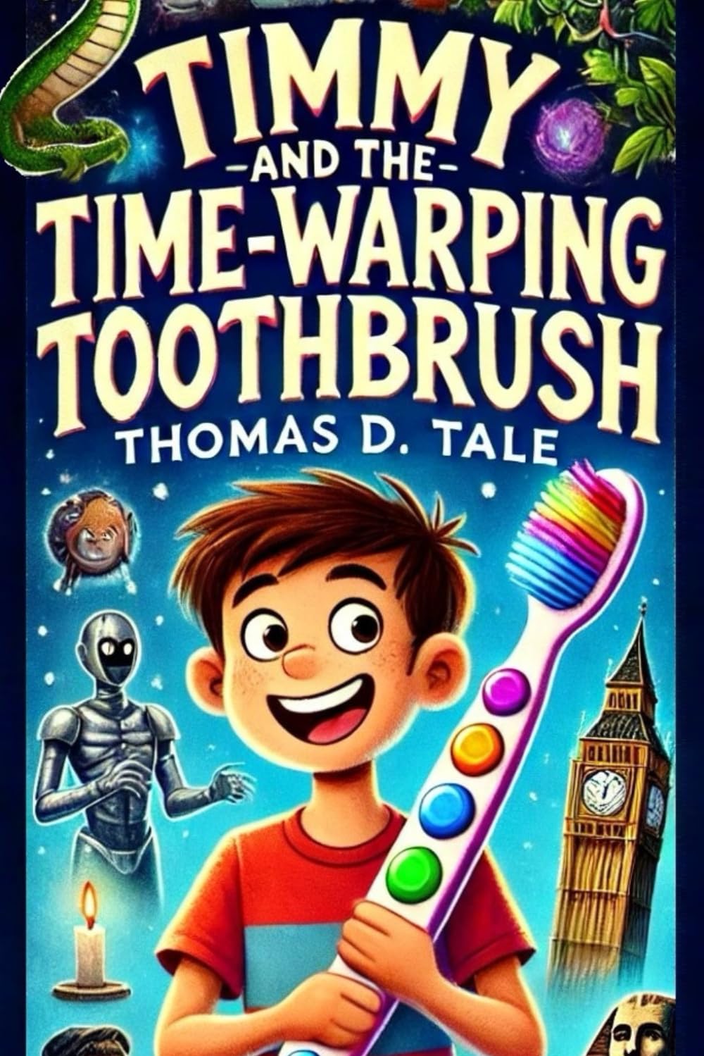 Timmy and the Time - Warping Toothbrush: Discovering Dinosaurs, Knights, and Space Travel