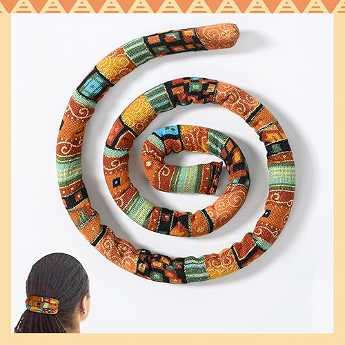 Miniatura 6 de Puniae 4 lazos para el cabello con cierre en espiral, accesorios para rastas para el cabello, banda flexible para cabello Loc, accesorios para cola