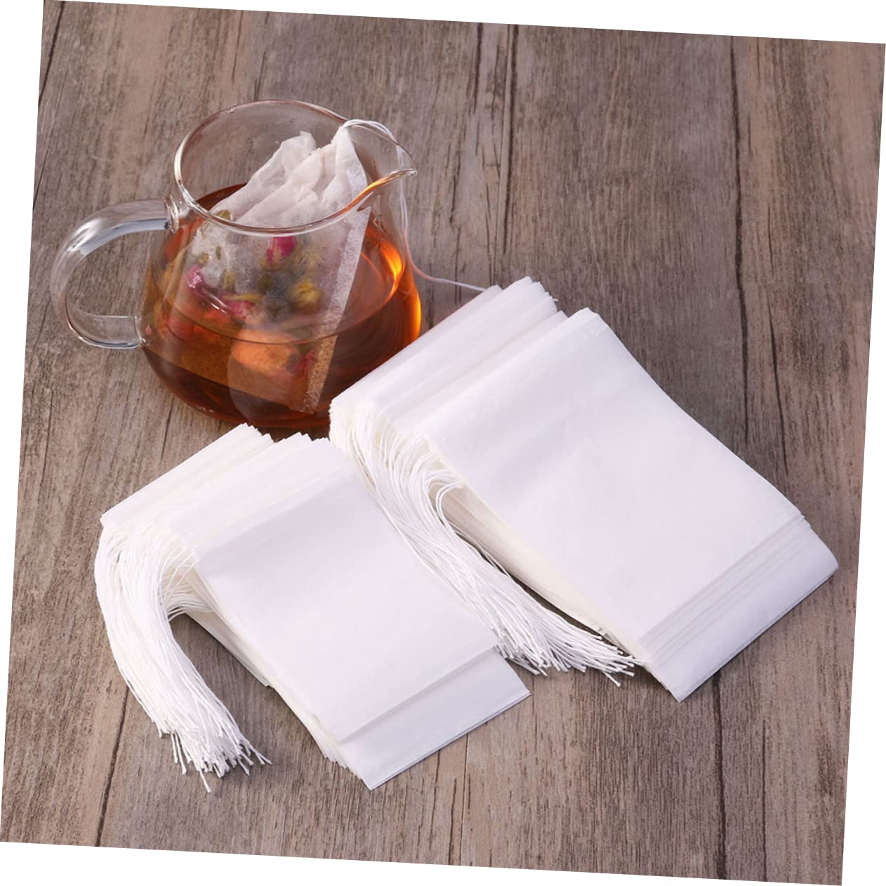 PRETYZOOM 900piezas Bolsas De Té Desechables De Cuerda Para Infusión Filtros De Papel Vacíos Para Té Granel Especias y Hierbas