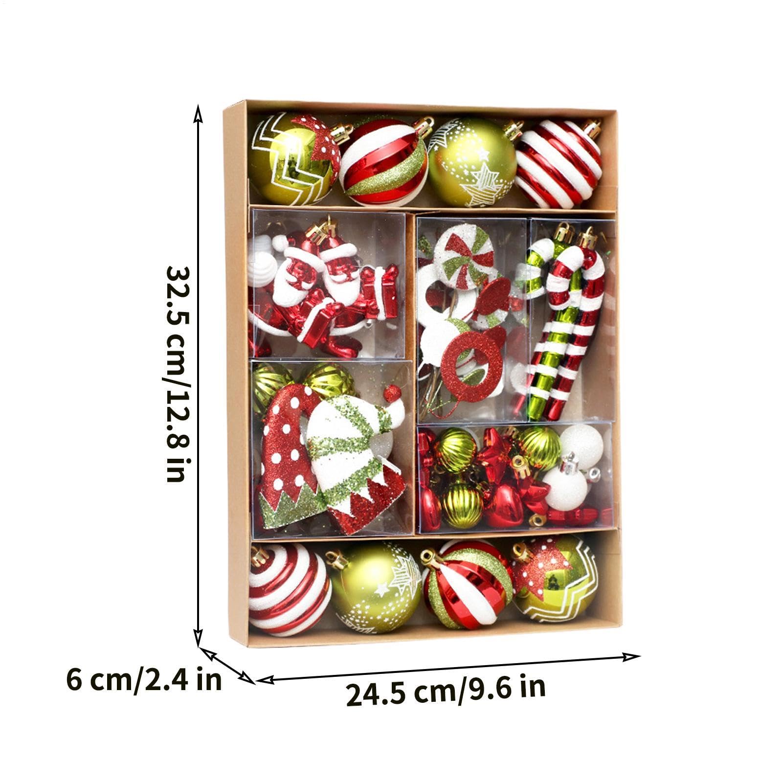 Addobbi Natalizi 50 Pezzi Decorazioni Natalizie Infrangibili