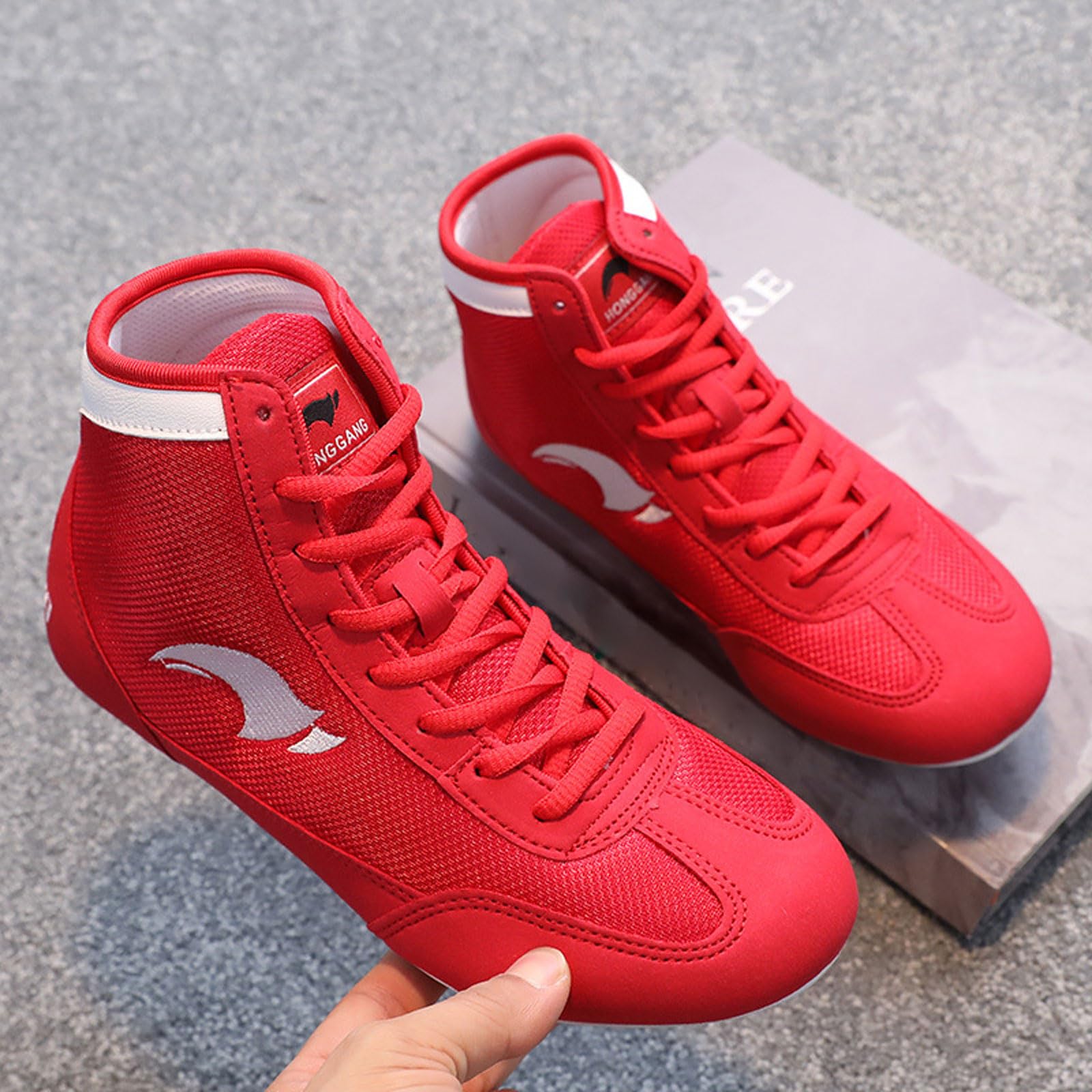 Zapatos De Boxeo,Botas De Boxeo,Zapatos De Lucha Respirables,Zapatos De Lucha Libre,Zapatillas De Boxeo Transpirables,Secos Y CóModos,para Boxeo,Lucha Libre,Artes Marciales Mixtas