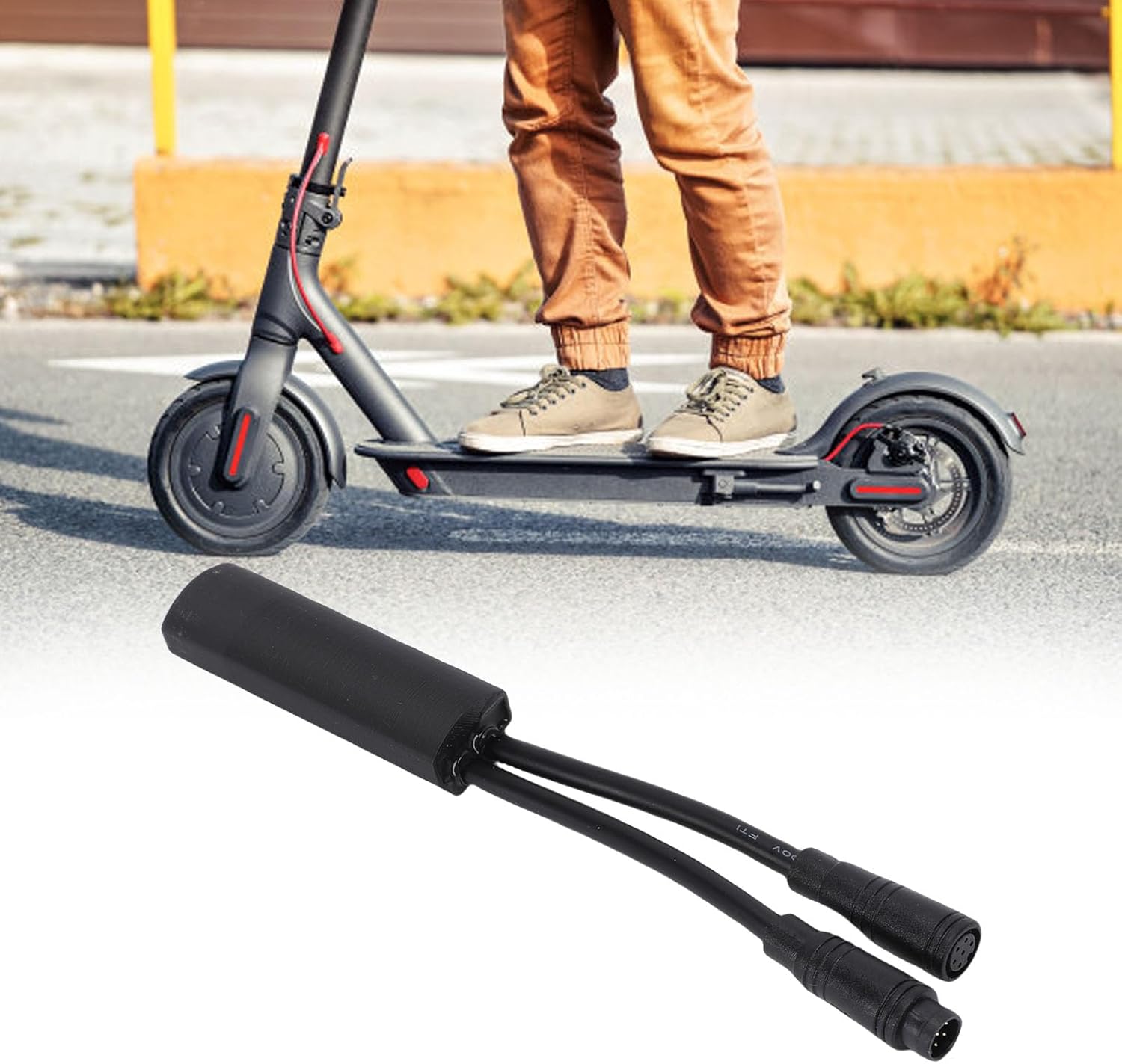 Speed Limit Release Cable, Plug and Play Multifunction Control Cable with Rubber Housing for Electric Scooter Acceleration and Control
