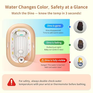 Inflatable Baby Bathtub Ideal for Home and Travel (Basic)