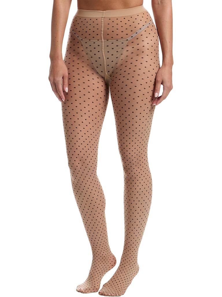 Black Wolford Multicolored Dot Tights