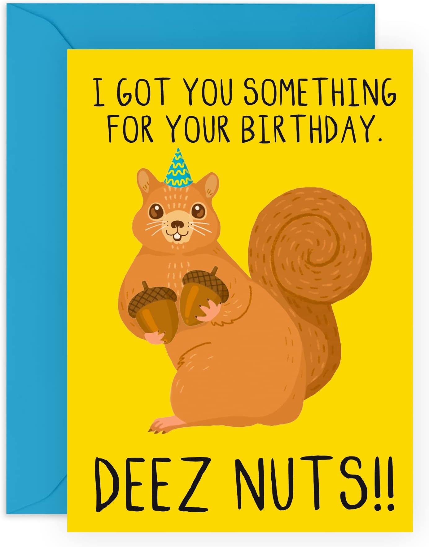 CENTRAL 23Funny Birthday Cards For Men Women - Deez Nutz! - Friend Birthday Card Female - Gag Jokes Humor Gifts For Him Her - Comes With Fun StickersThe Forest Stewardship Council