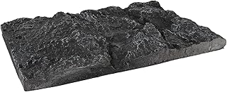 TEHAUX Fundo De Terrário De Répteis Fundo De Aquário Preto 45 * 28 * 3. Fundo De Tanque De Dragão Barbudo De 5 Cm Pu Placa De Fundo 3D Para Tanque De Peixes De Aquário Réptil Terrário