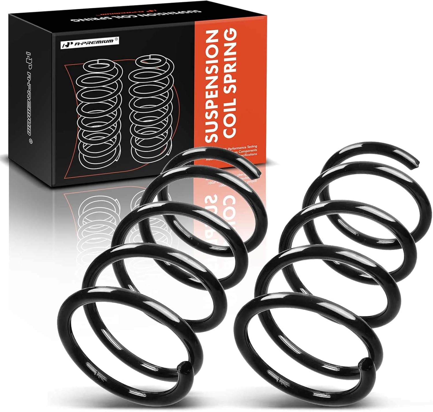 A-Premium 2Pcs Rear Suspension Coil Spring Set Compatible with Toyota RAV4 2001 2002 2003 2004 2005 2.0L 2.4L, Driver and Passenger Side, Replace# 4823100000, 4823142110