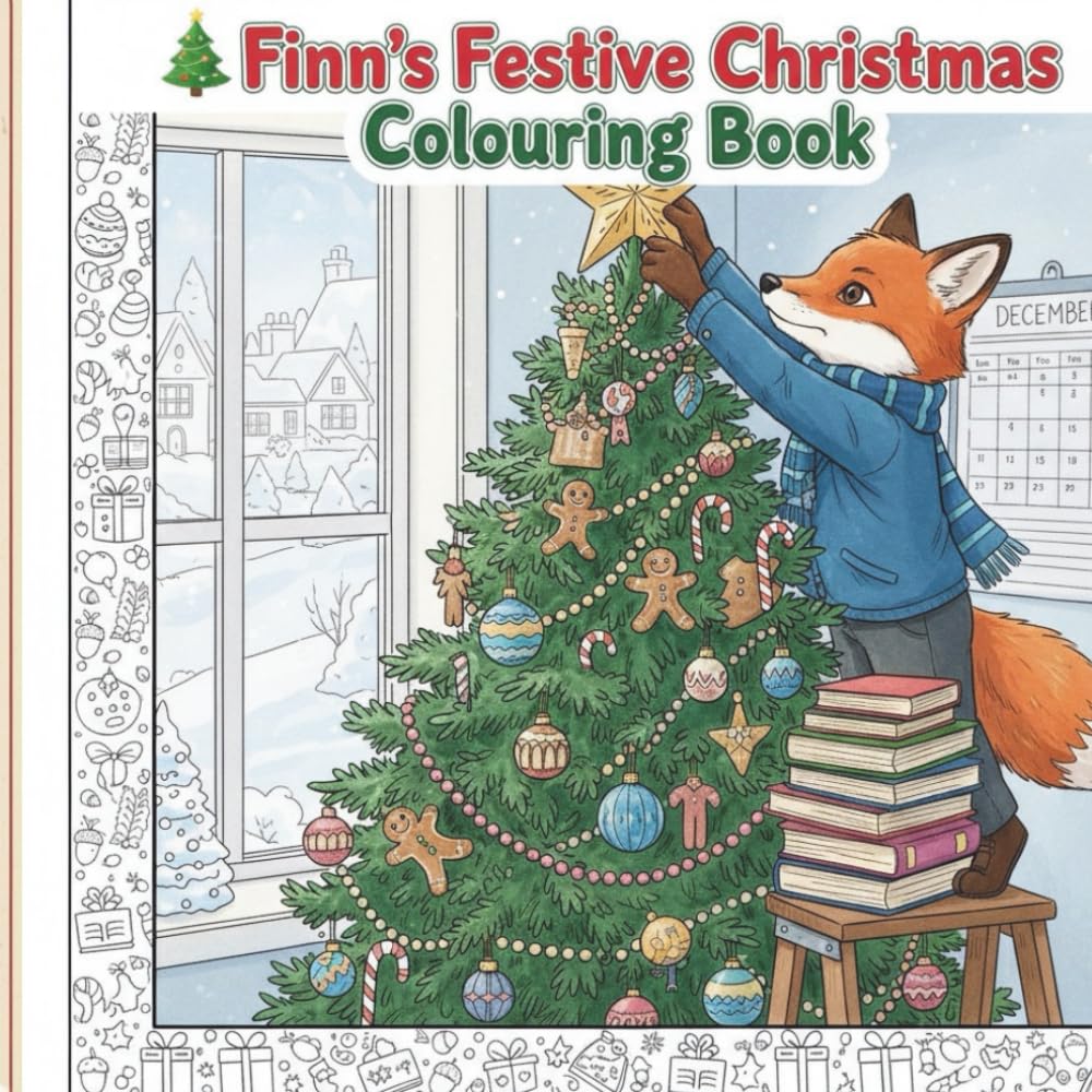 Finn's Festive Christmas Colouring Book: A Magical Christmas Adventure to Colour