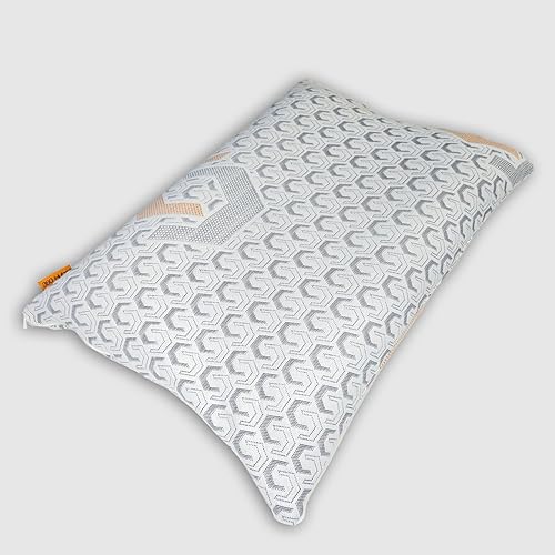 Almohada cervical cervical para aliviar el dolor  Ergonómica y ajustable para dormir de espalda, de lado, boca abajo, rollo de cuello contorneado,