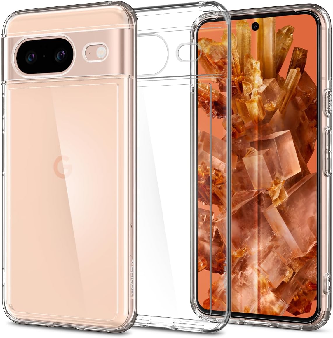 Spigen Ultra Hybrid Designed for Pixel 8 Case (2024) [AntiYellowing], [Military