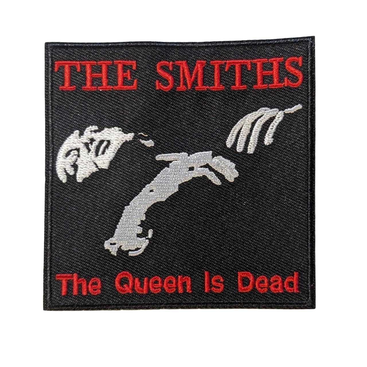 Smiths Band Patch | Morrissey The Queen is Dead Album Art | 80s Post-Punk Rock Pop Music Memorabilia | Emo Aesthetic Embroidered Iron-On Badge Applique | 3.5" x 3.5"