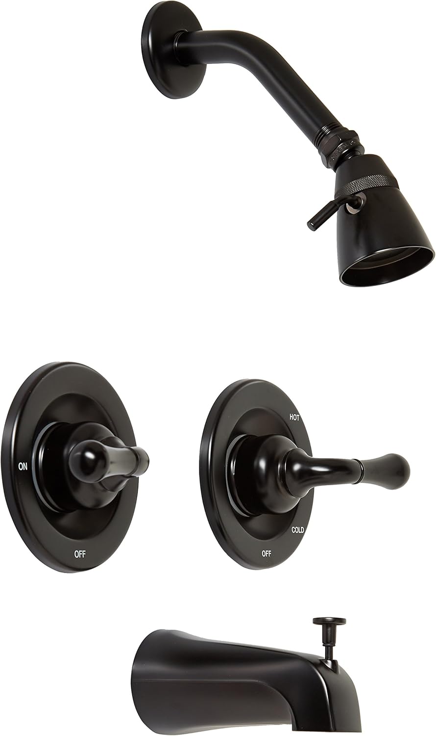 Elements of Design EB675 St. Charles Tub & Shower Faucet, 4-3/4" Diameter Escutcheon, Oil Rubbed Bronze