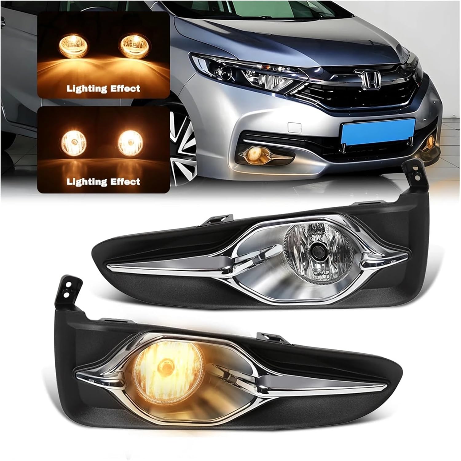 Fog Lamp For Honda Fit Shuttle 2017 2018 2019 Daytime Running Light Car Front Bumper Foglight With Wiring Harness Kit