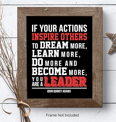Miniatura 7 de Leadership Office Wall Art Decor- Unique Motivational Gift for Boss, Manager, Team Leader, Coach, Teacher - UNFRAMED Photo 8X10 - Inspirational