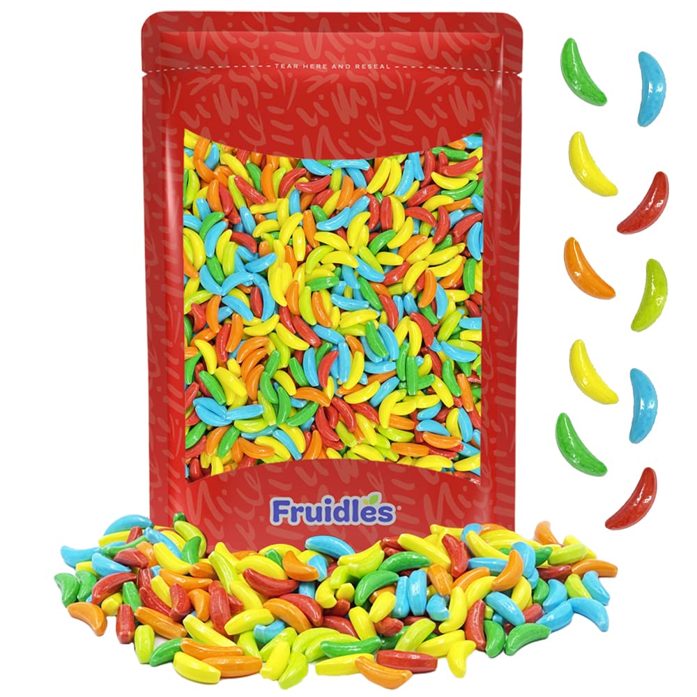 Fruidles Bananarama Banana Multicolor Candy Runts, Hard Candy Treats, Kosher Certified, Family Size Party Bag (1 Pound)