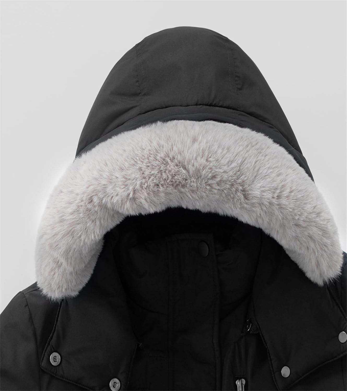 Women's Quilted Winter Coat (Standard & Plus Size) Warm Puffer Jacket Thicken Parka with Removable Hood - Image 7