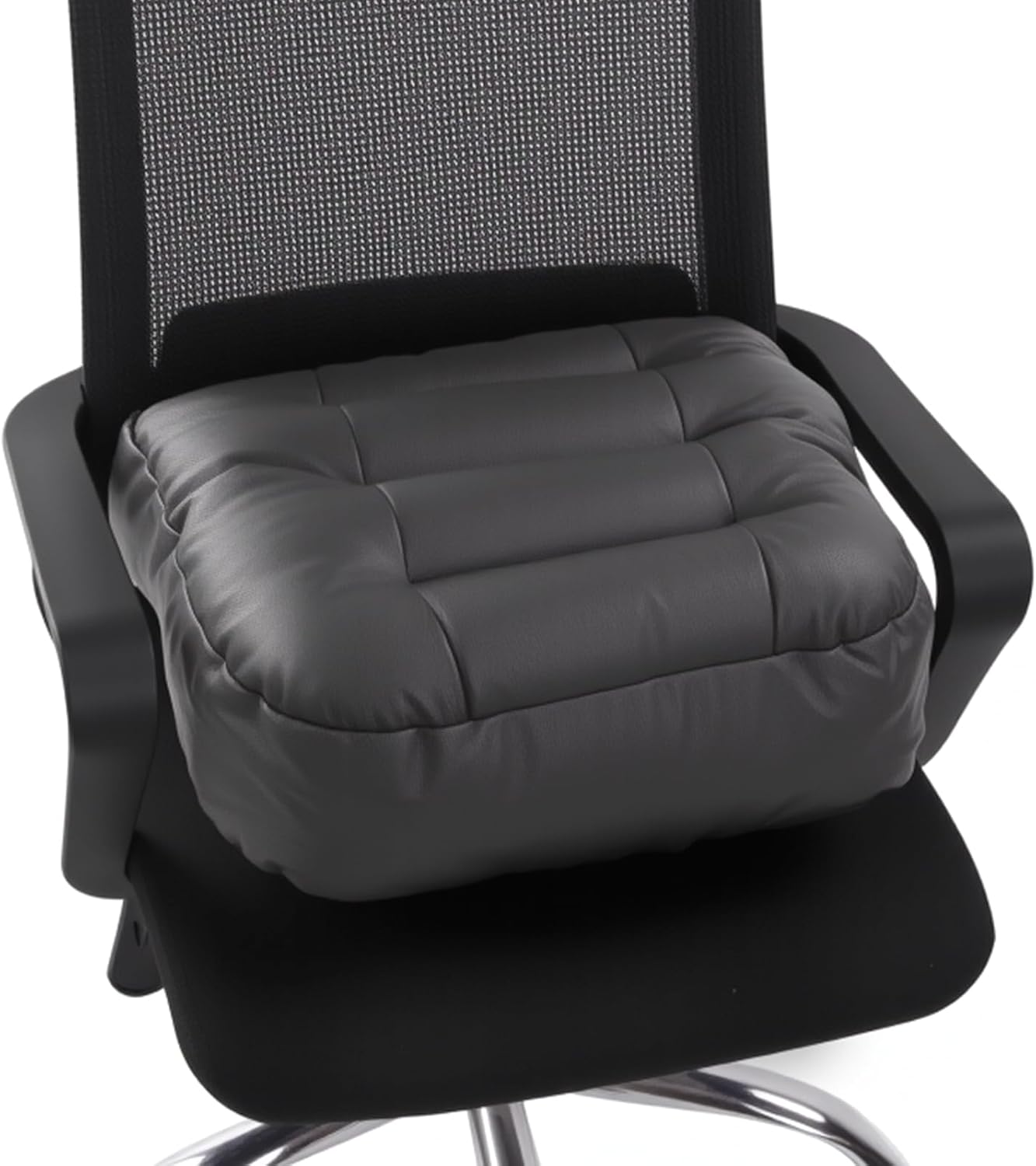 6 Inch Extra Thick Seat Cushion for Office Chair & Car - Waterproof Memory Foam Booster Seat, Ergonomic 18x16x6 Black