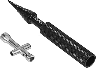 vanpro RC Ball Bearing Driver Install Remove Repair Tool,Cross Wrenches Maintenance Tool Small Sleeve Hex Socket Wheel Spanner for RC Model Car Truck Buggy (Color: Black)