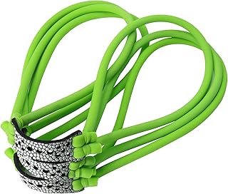 20 Pcs Hunting Slingshot Replacement Bands Tubular Durable Latex Elastic Powerful Slingshot Rubber Tubing Compatible with Most Professional Slingshot Catapults