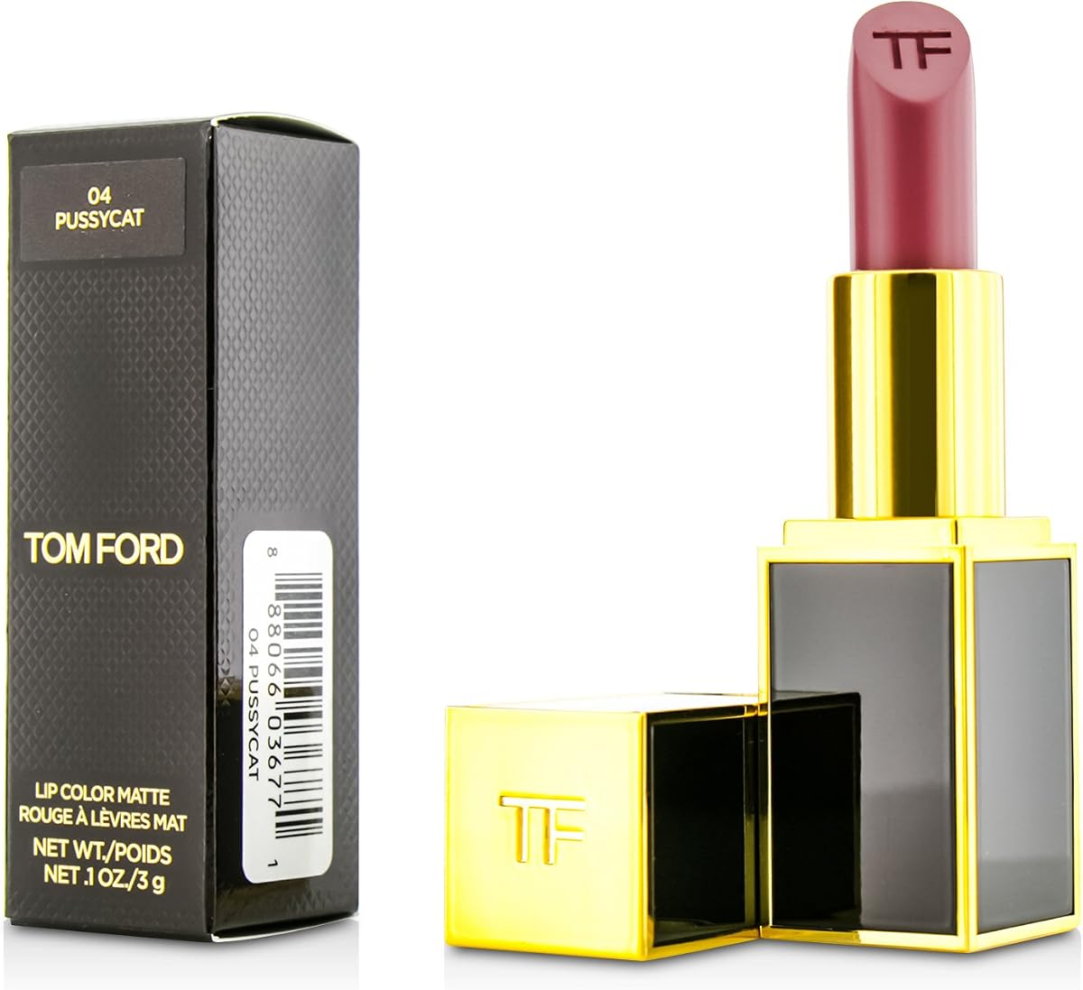 Too Faced Tom Ford Lip Color Matte 04 Pussycat for Women, 0.1 Ounce, 1 count