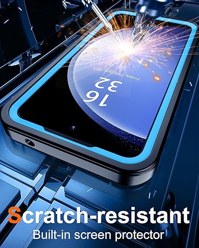 Miniatura 5 de Oterkin Funda impermeable para Samsung Galaxy S23 FE de 6.4 pulgadas, protección de cuerpo completo de 360, a prueba de golpes, antiarañazos, para