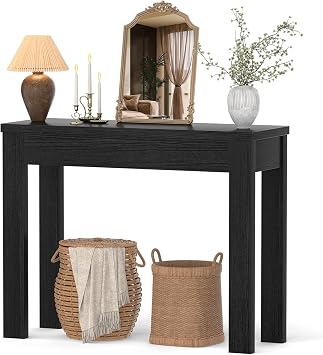 Armocity Small Console Table for Entryway, 32" Farmhouse Narrow Sofa Table