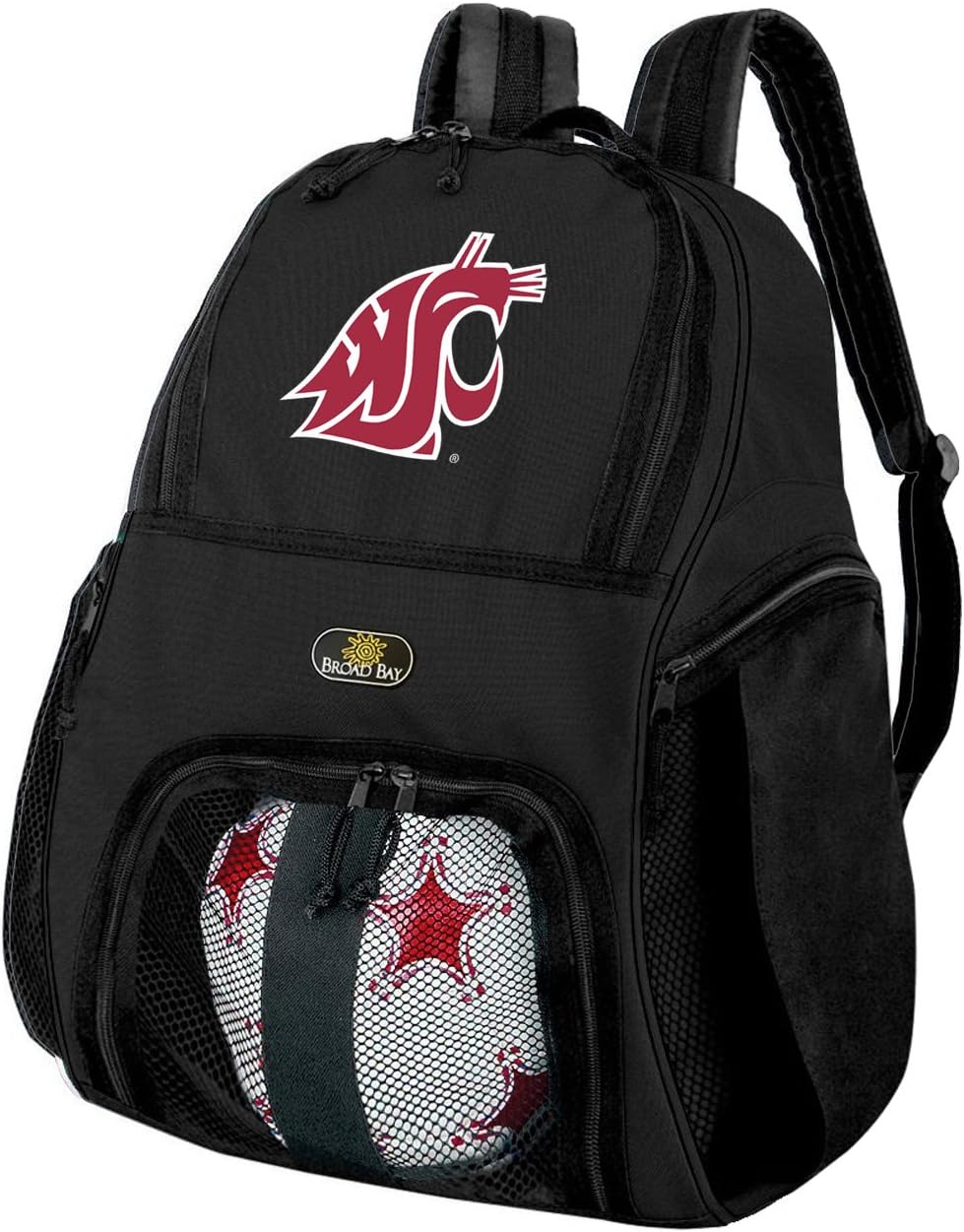 Broad Bay Washington State University Soccer Backpack or Washington State Volleyball Bag