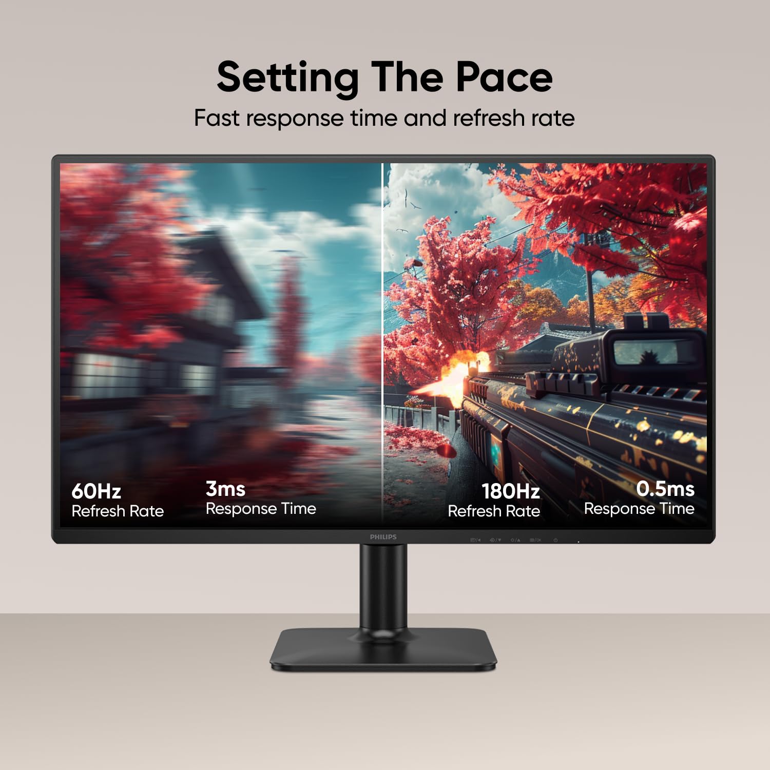 Philips 27" Gaming Monitor FHD 180Hz Overlocked IPS HDR10, 27E2G2200 view 8