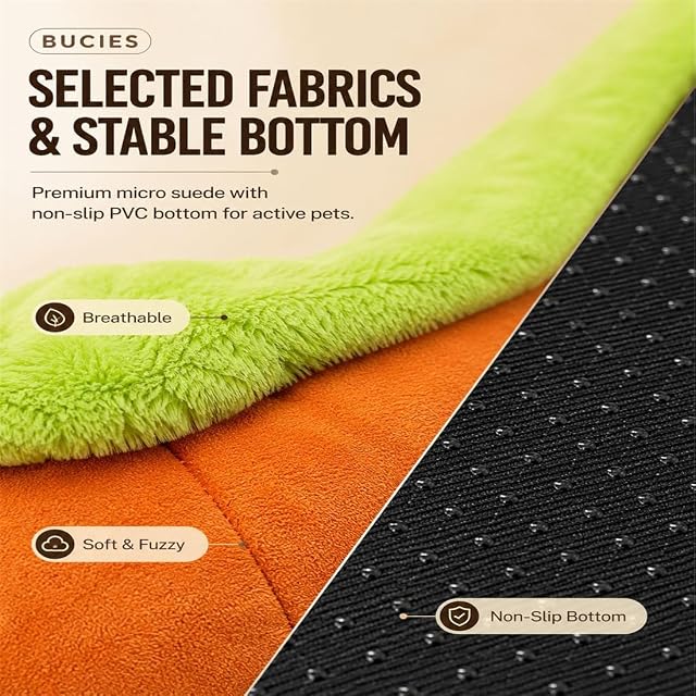 Foto 5 de 7 de LLELEMAMO Cama Perro Hot Dog, Cojín Suave Lavable para Perros y Gatos Pequeños (70 * 55cm)