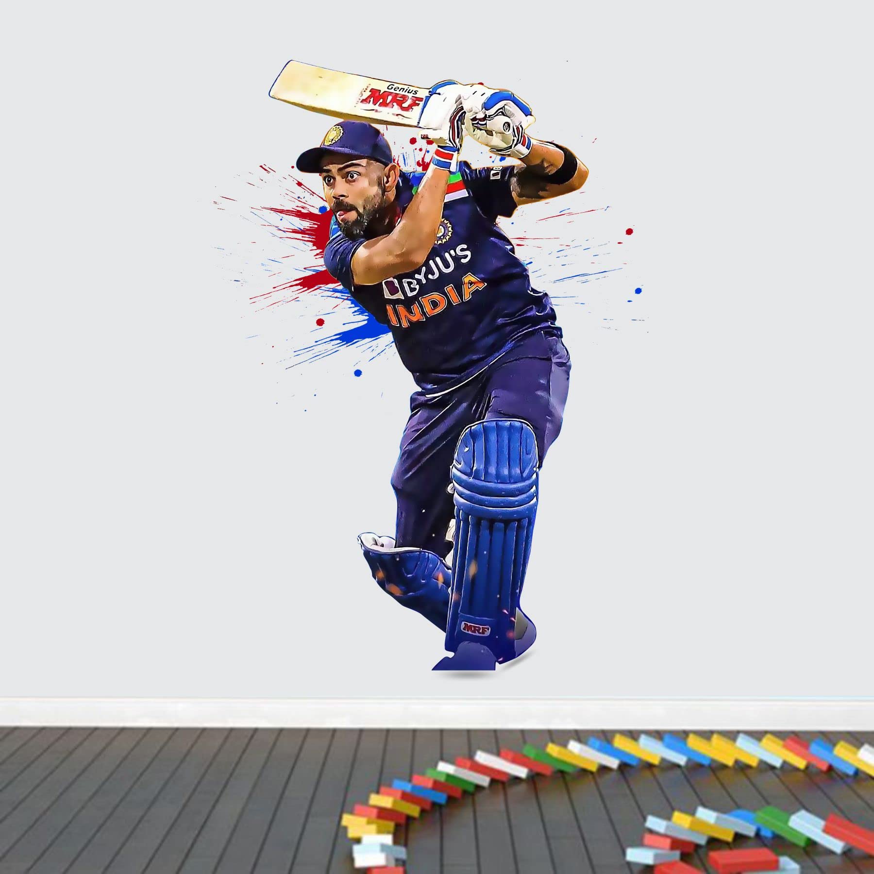 Virat Kohli Shot Wall Sticker (Size :- 61 X 61 cm)-image-17