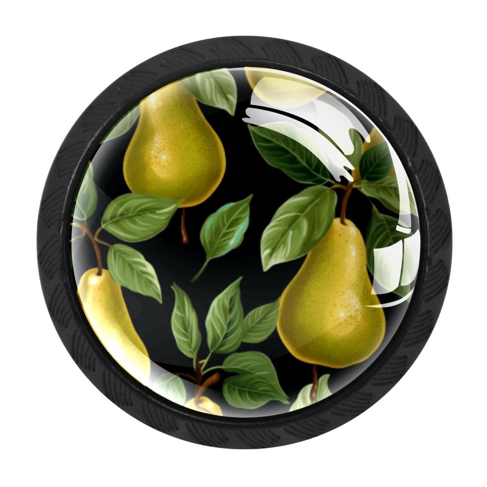 Chenzzzz Multicolored 09 4 Pack Pear Drawer Knobs Cabinet Knobs Crystal Glass Knobs Pulls Handles For Kitchen Cabinet Hardware Cupboard Door Dresser Wardrobe Home Decor