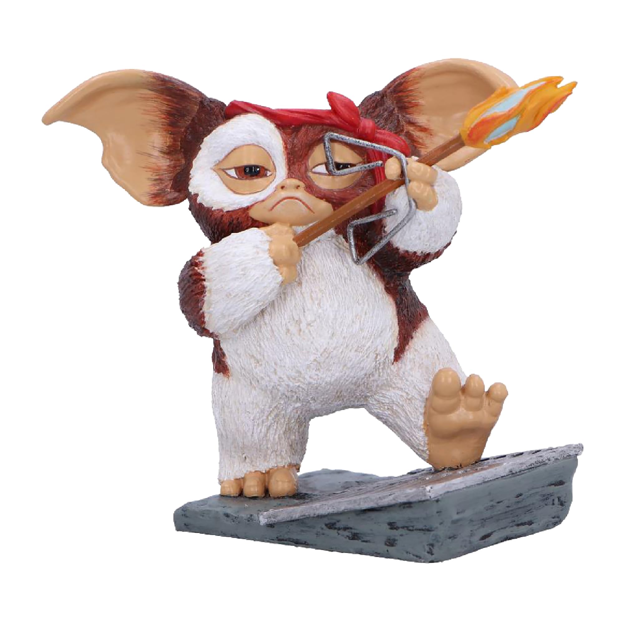 Nemesis Now Gremlins Gizmo Ready Aim Fire Figurine – Officially Licensed Gremlins Collectible Statue, Hand-Painted Mogwai Figurine with Flaming Arrow, Retro Movie Gift for Fans & Collectors, 11.5cm