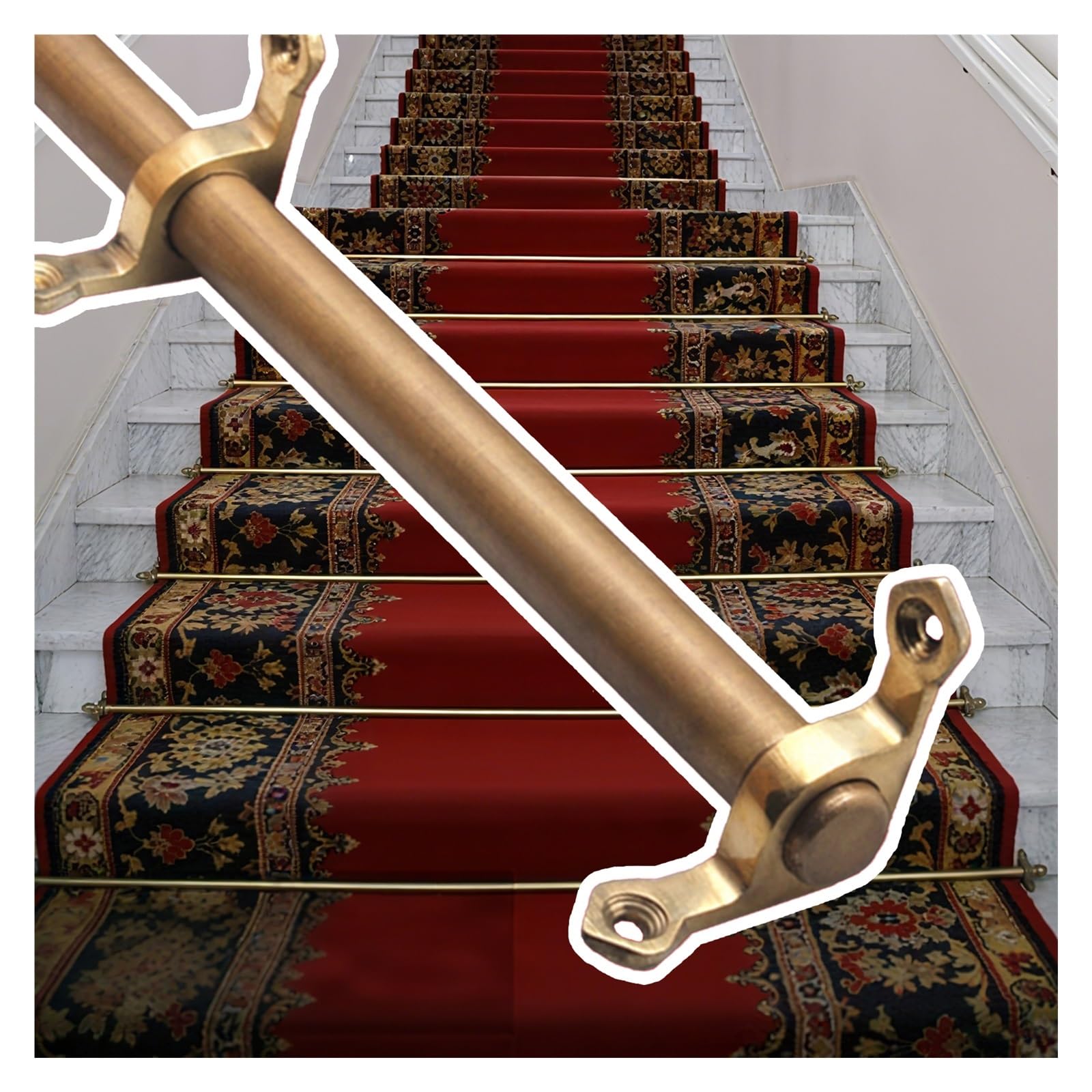 Barres de marches pour fixer tapis escalier restaurant et hôtel