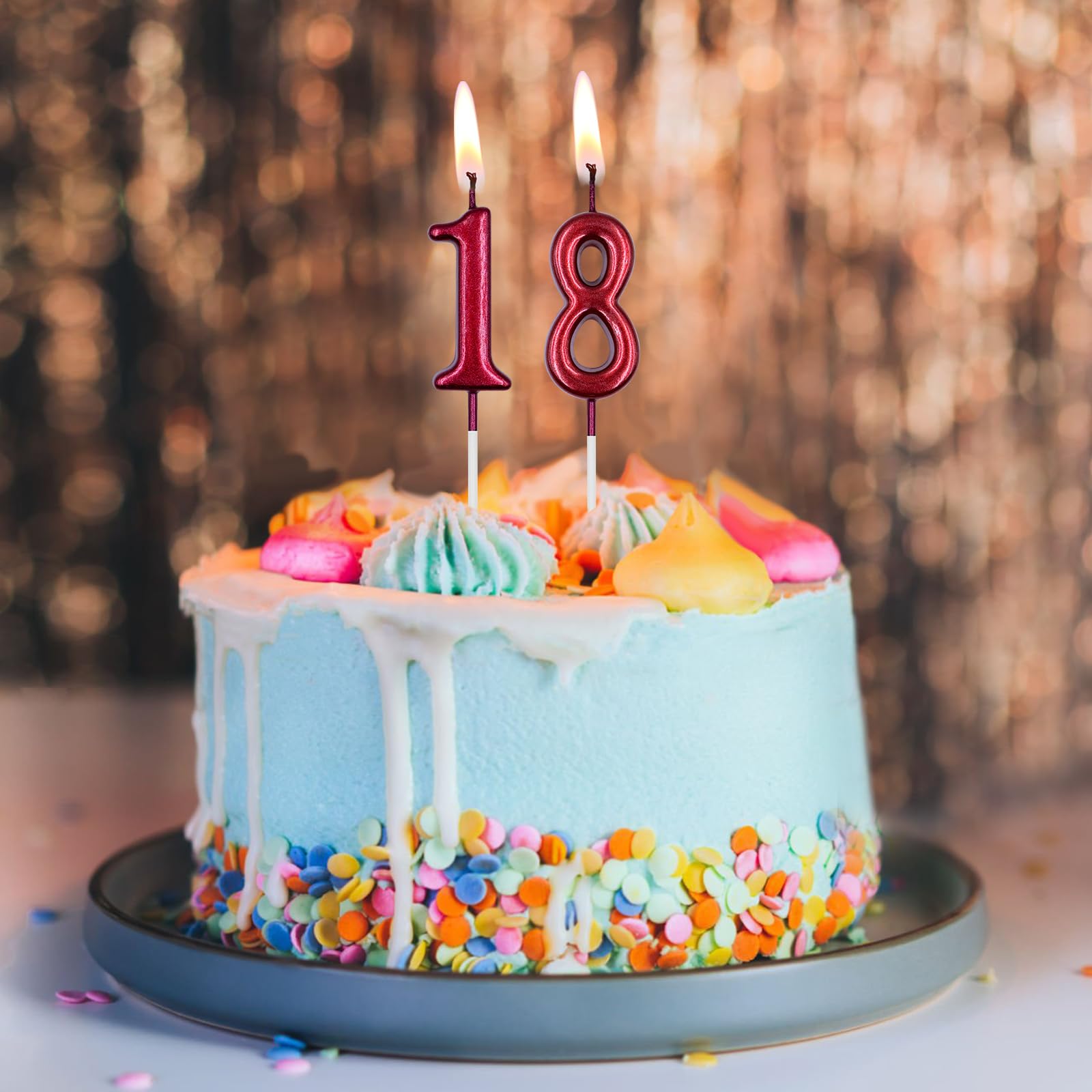 Amazon.com: 13th & 31st Birthday Candles, Red Number 13 31 Candle