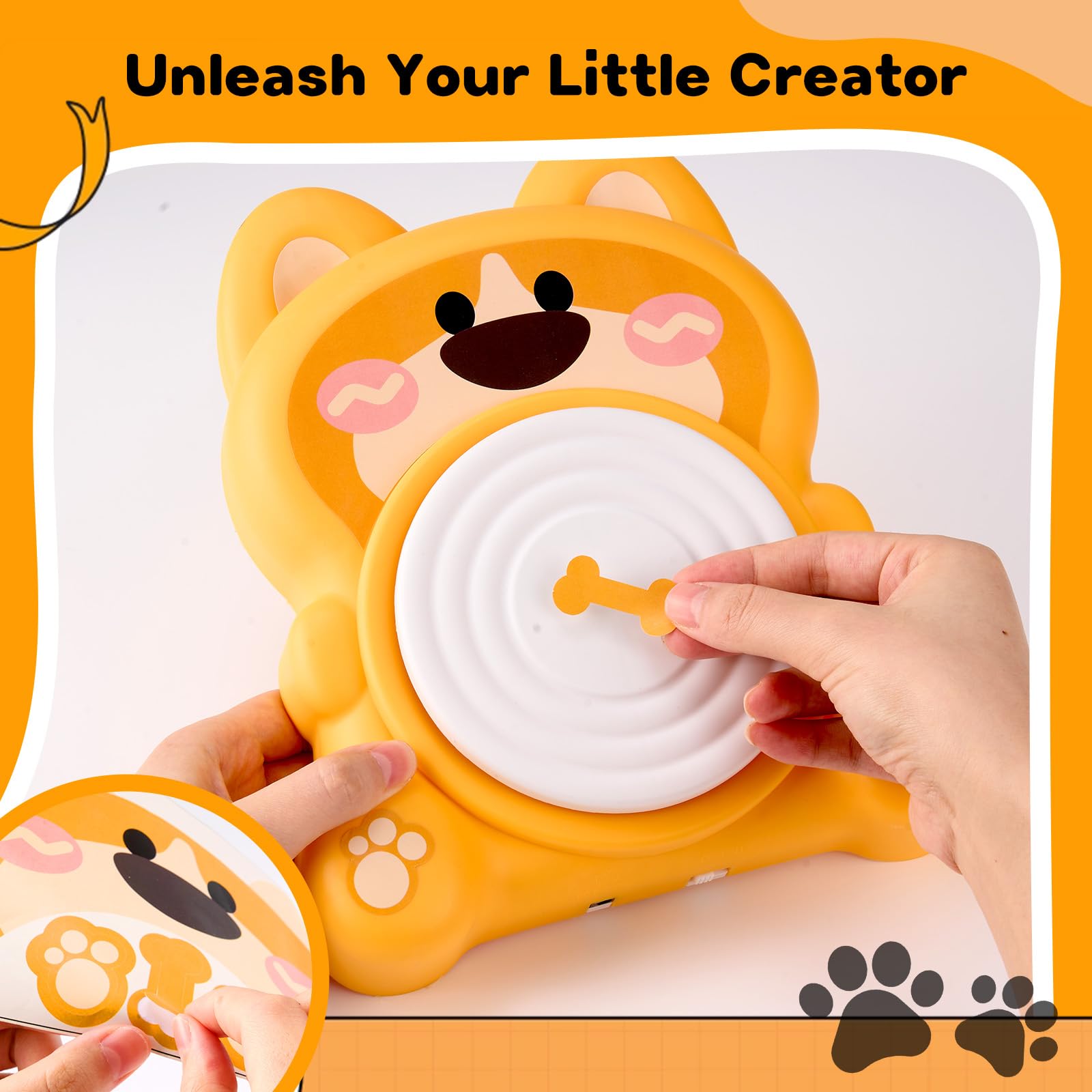 Alldeer Pottery Wheel for Kids 8-12, Complete Art & Craft Set with 3 Pack Air Dry Clays, Paints - DIY Ceramic Maker Mini for Beginners Creative Fun, Toys for 6-12 Years Old Girls Boy Birthday Gift