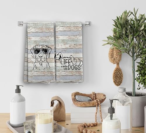 Vista 124 de Shih Tzu - Juego de 2 toallas de cocina para perro, juego de 2 paños de cocina y paños de cocina para perros Shih Tzu, decoración de perro Shih Tzu