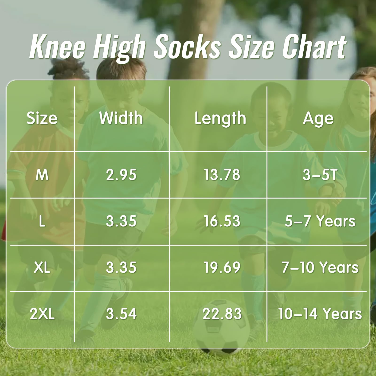 American Trends Calcetines de fútbol para niños y jóvenes, béisbol, jóvenes, fútbol, sóftbol, niñas, calcetines altos hasta la rodilla, 6 pares