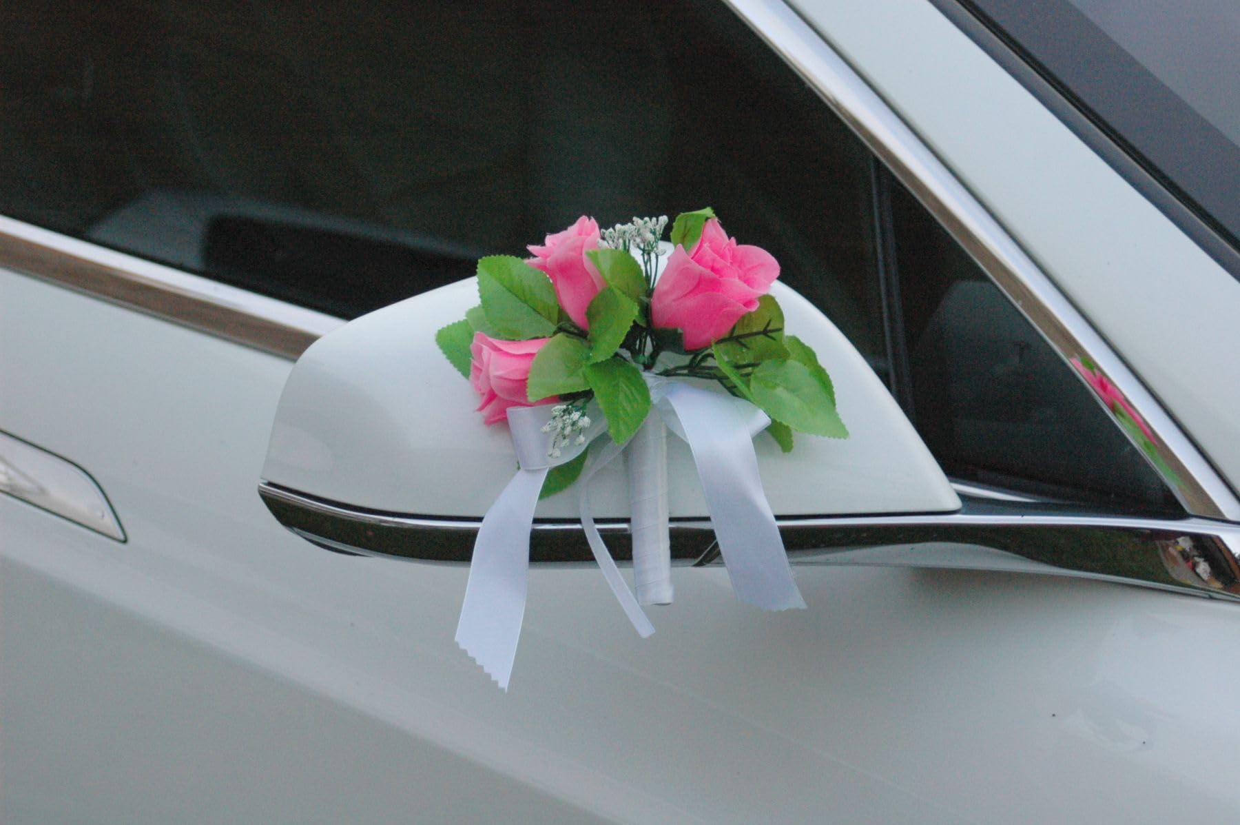 Bouquets de fleurs pour voiture - Décoration de mariage - Pour voiture - Guirlande de voiture - Rose