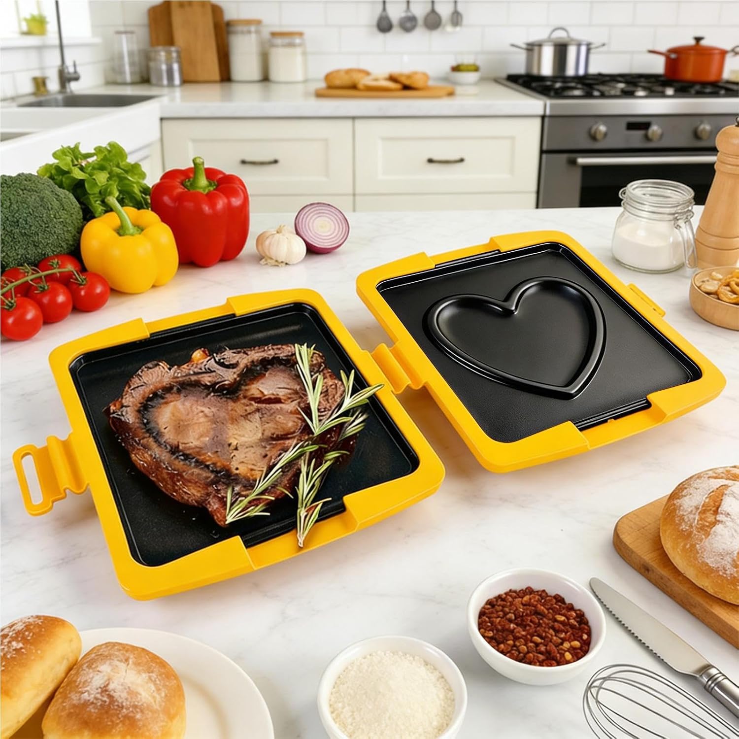 Sandwich Maker Press Non Stick Cooker Griddle Pan