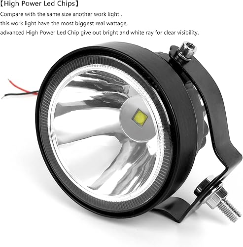 Miniatura 3 de Luces LED redondas de 4 pulgadas, 60 W, luces antiniebla para conducción todoterreno, barra de luz auxiliar para parachoques de 12 V, 24 V,