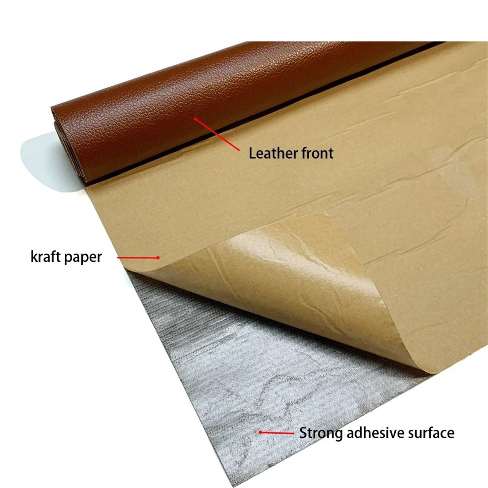 Autositz-Reparaturaufkleber, selbstklebend, wasserdicht, Leder-Reparaturfolie, Auto-Innen-Sofa-Reparaturaufkleber für Autozubehör (rot, 35 x 200 cm)