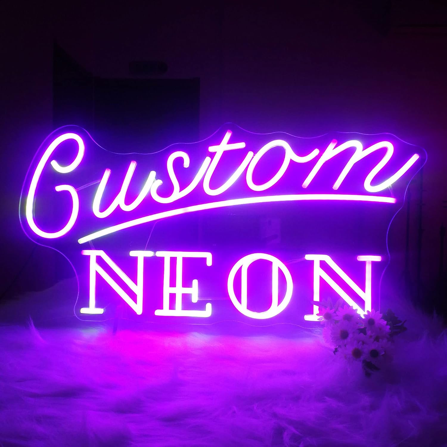 Custom Neon Personalized Name Light LED Sign Make Own Lighted Name Sign Birthday Christmas Gift Idea Home Decor Bedroom Bar Shop Wall Decor Light (1 line, 13", Up to5 letters)