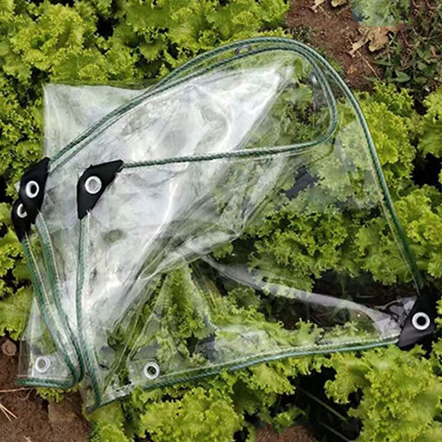Lona de PVC transparente resistente al agua, cubierta de jardín al aire libre, protección contra la lluvia para balcón, plantas, resistente a la intemperie, mantel de mesa, película para ventana (0,35